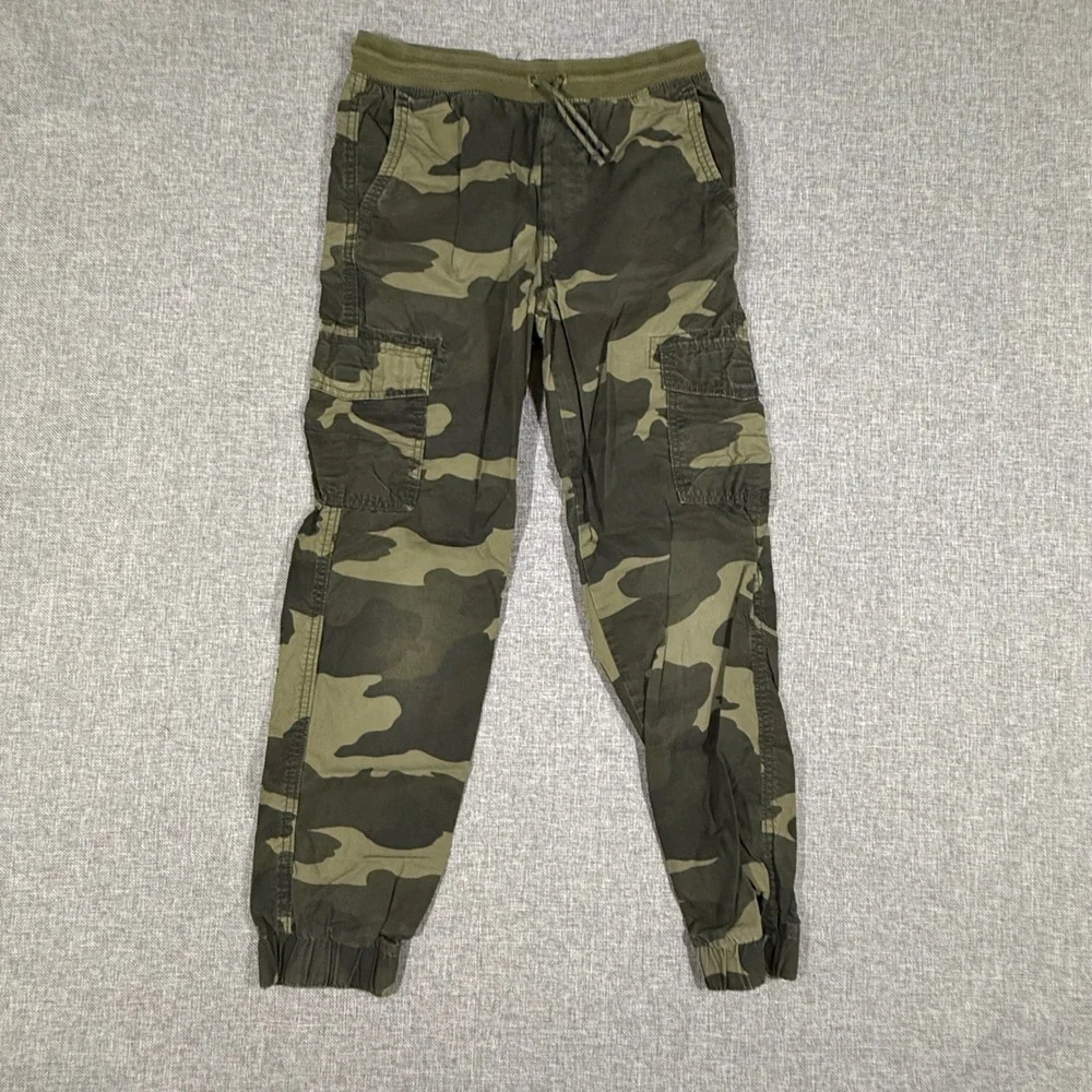 Urban Pipeline Camo Cargo Joggers Kids L 14/16 Green Military Utility Gorpcore